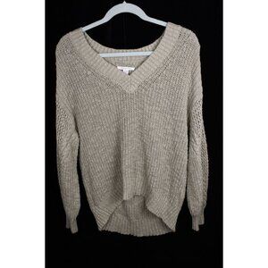 American Eagle Outfitters V-Neck Sweater Long Sleeve Pullover High Low Women's S